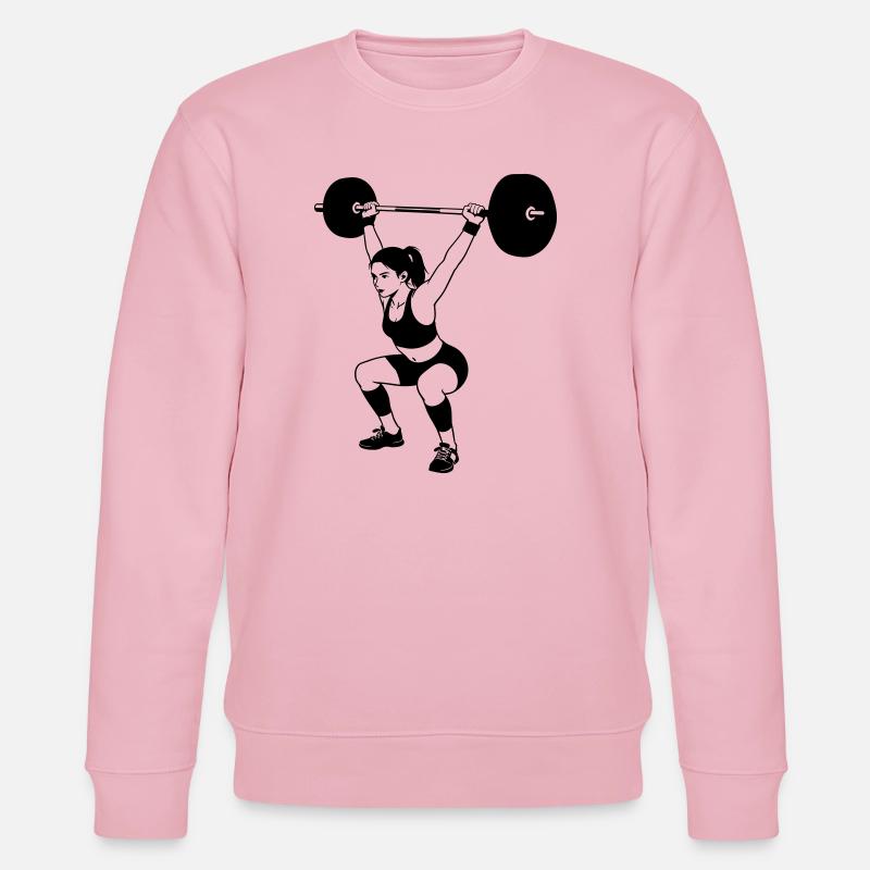 haltérophilie - Sweat bio CHANGER Stanley/Stella Unisexe - rose pâle