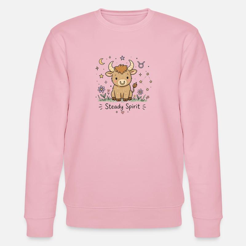 Astro-Stier – Steady Spirit - Stanley/Stella Unisex Bio-Sweatshirt CHANGER  - Hellrosa