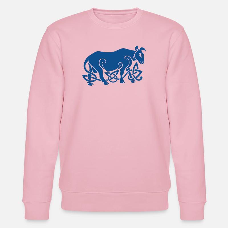 Celtic Bull - Stanley/Stella CHANGER Unisex Organic Sweatshirt - cotton pink