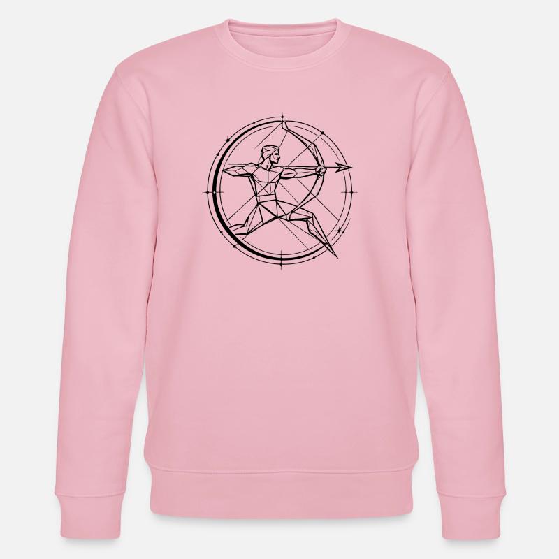 Schütze Sternzeichen – Ziel & Freihei - Stanley/Stella Unisex Bio-Sweatshirt CHANGER - Hellrosa