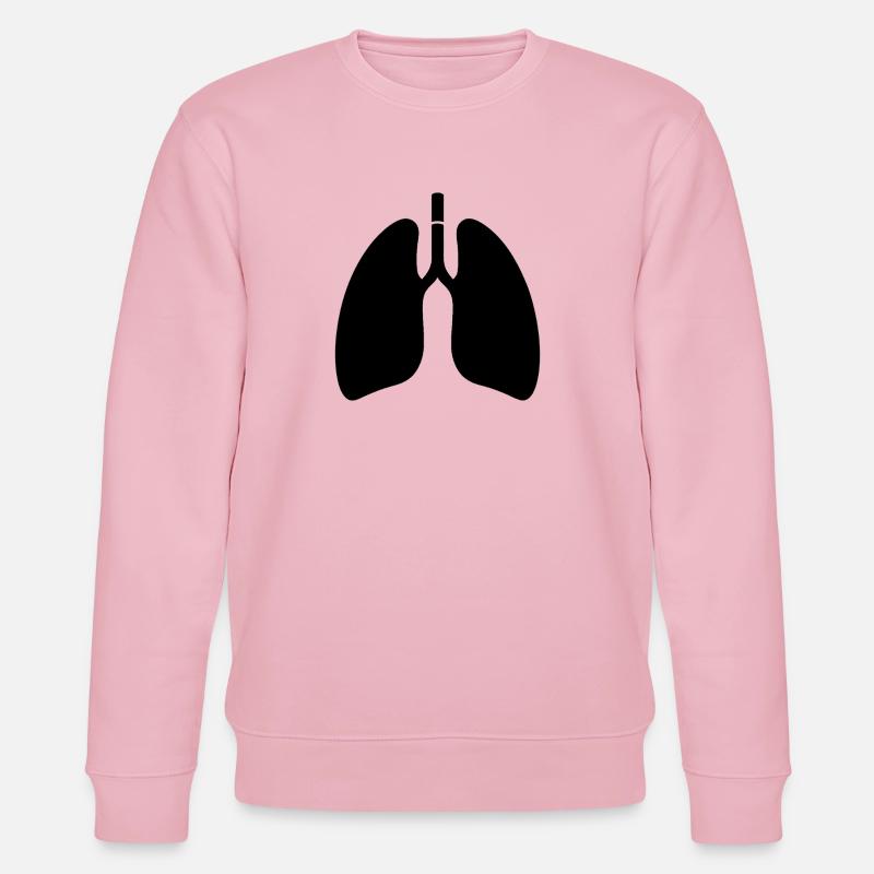 Lungs - Stanley/Stella CHANGER Unisex Organic Sweatshirt - cotton pink
