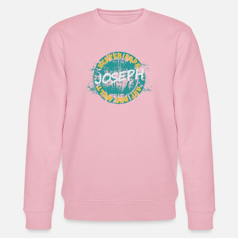 Joseph als Vater - Stanley/Stella Unisex Bio-Sweatshirt CHANGER  - Hellrosa
