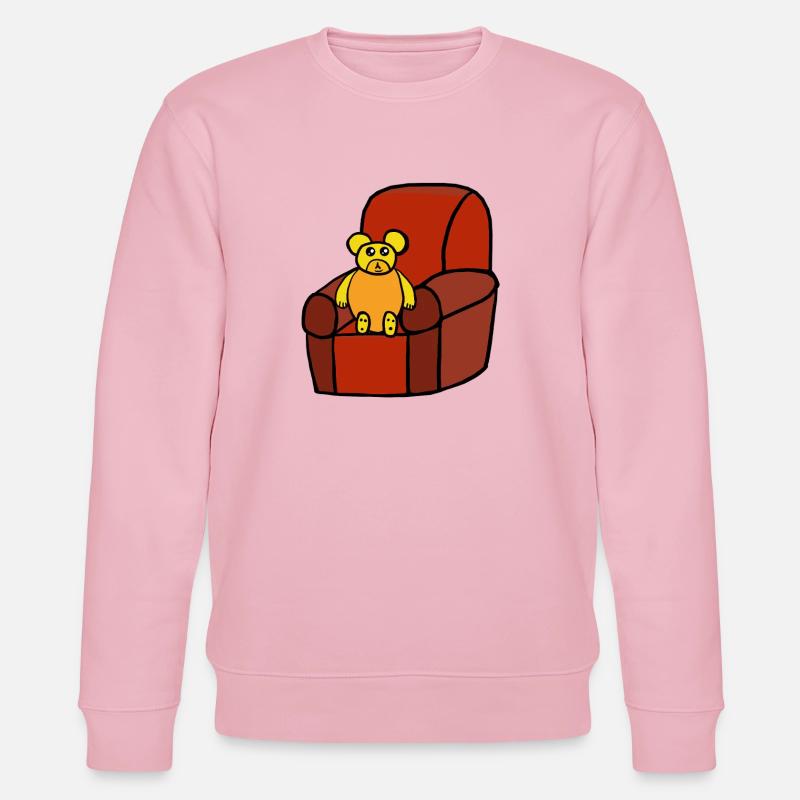 Teddy Teddybär Kinder Bär  - Stanley/Stella Unisex Bio-Sweatshirt CHANGER  - Hellrosa