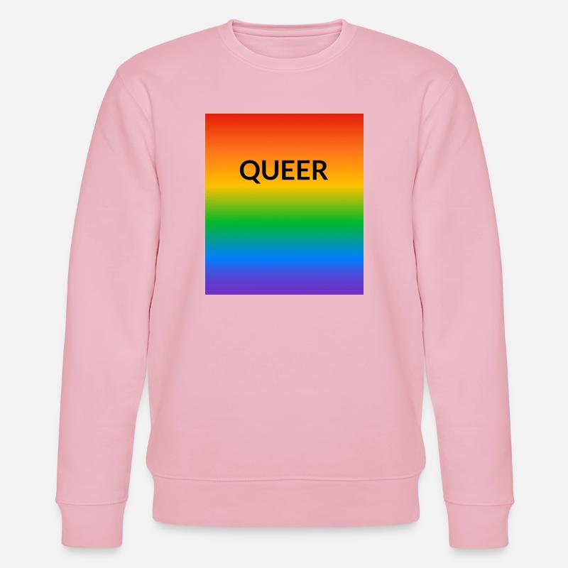 Queer Pride Gradient - Stanley/Stella CHANGER Unisex Organic Sweatshirt - cotton pink