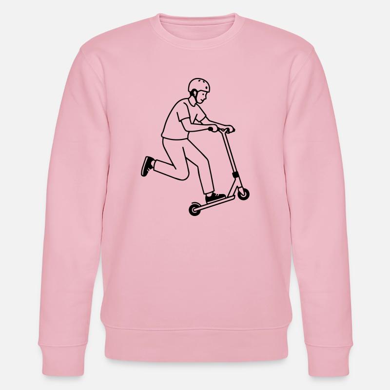 Stuntroller - Stanley/Stella Unisex Bio-Sweatshirt CHANGER  - Hellrosa