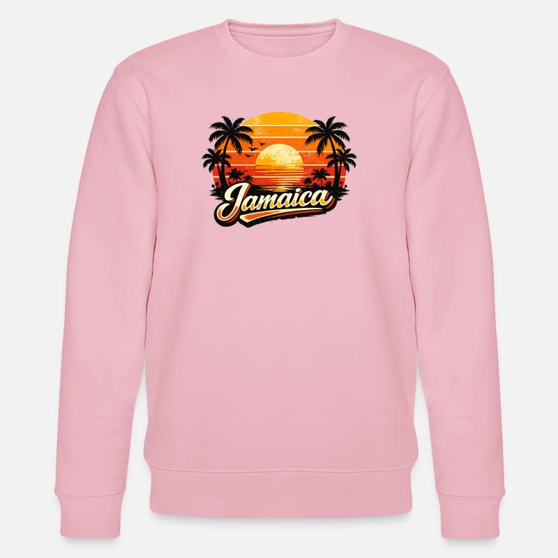 Coucher de soleil jamaïcain - Sweat bio CHANGER Stanley/Stella Unisexe - rose pâle