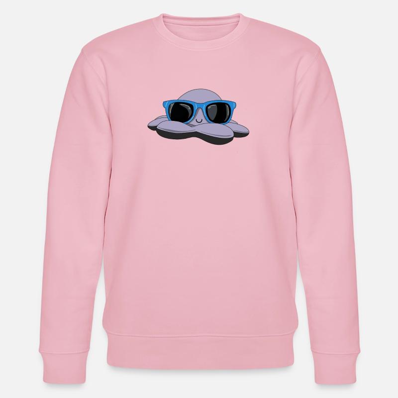 Pieuvre d’été - Sweat bio CHANGER Stanley/Stella Unisexe - rose pâle