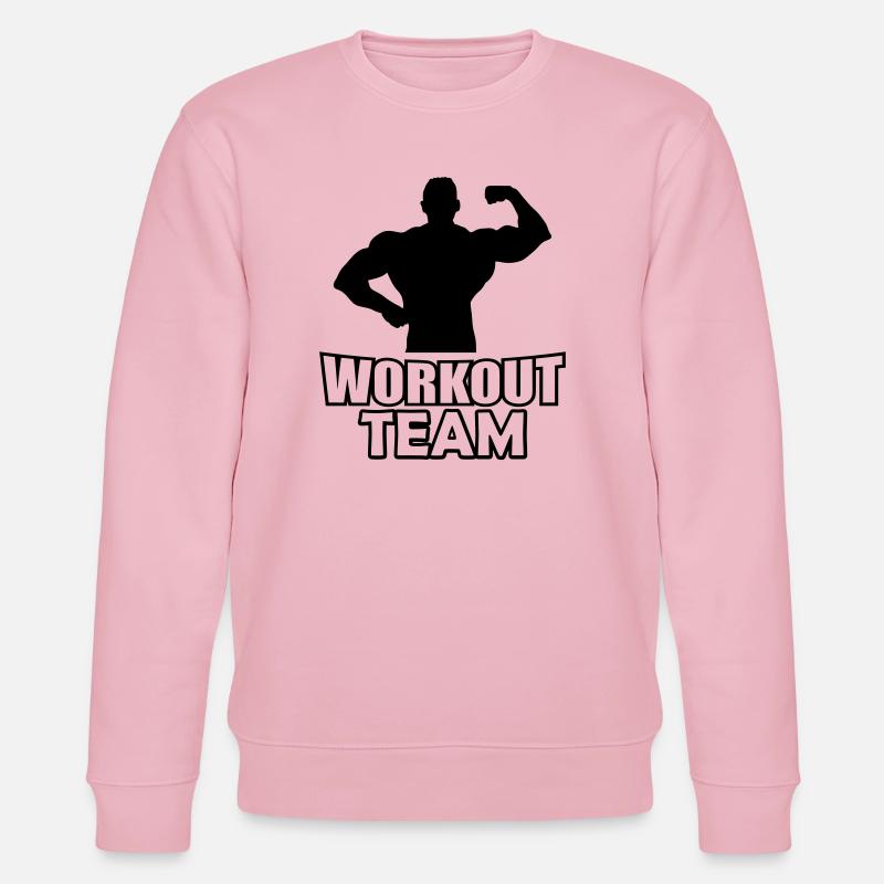 workout_team- - Stanley/Stella CHANGER Unisex Organic Sweatshirt - cotton pink
