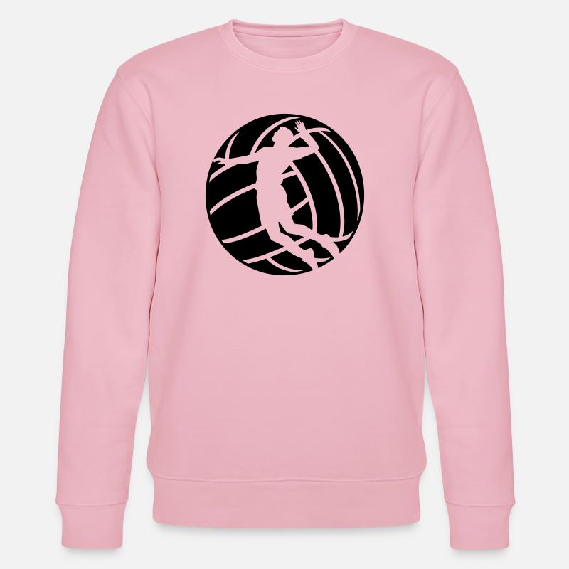 Volleyball - Stanley/Stella Unisex Bio-Sweatshirt CHANGER  - Hellrosa