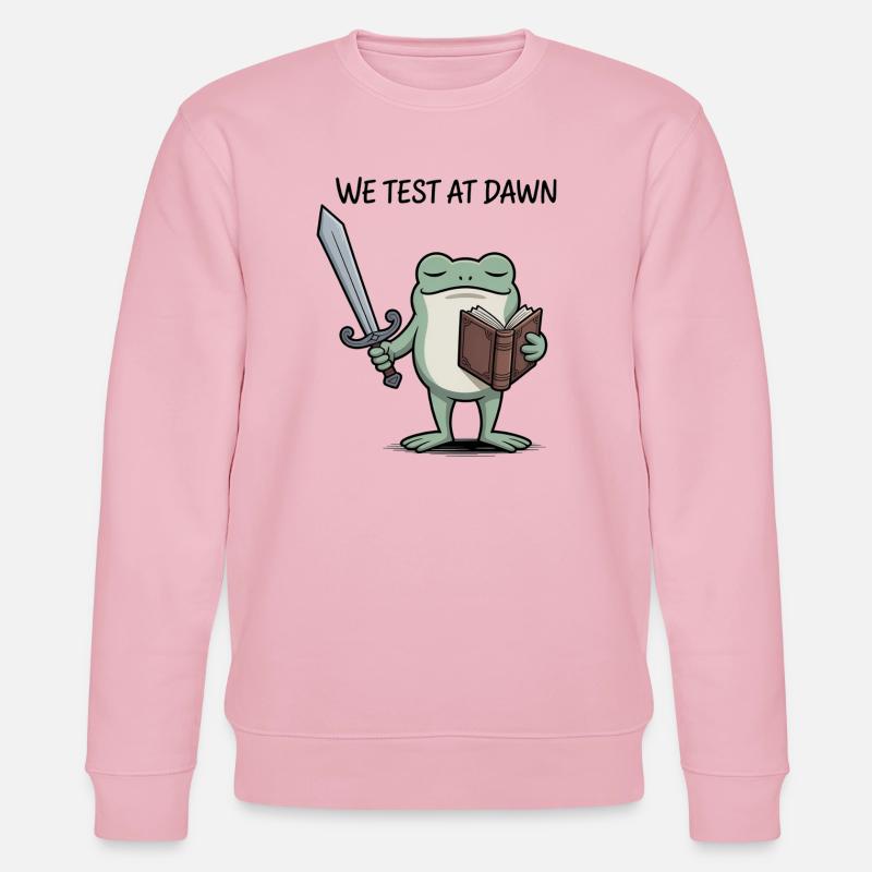 Dawn Test Frog Knight - Stanley/Stella CHANGER Unisex Organic Sweatshirt - cotton pink