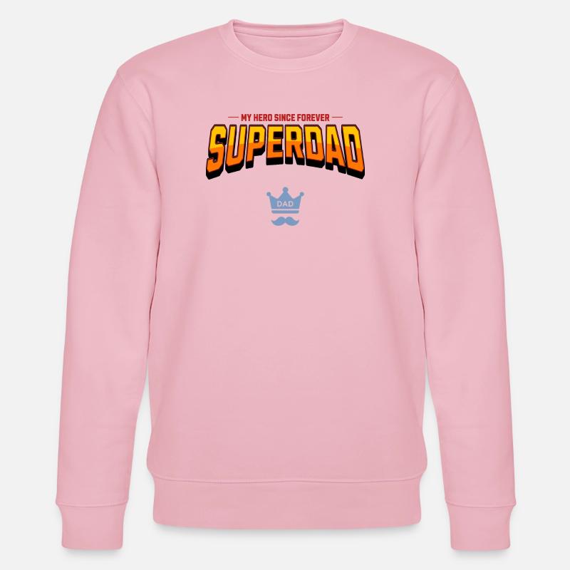 Superpapa - Sweat bio CHANGER Stanley/Stella Unisexe - rose pâle