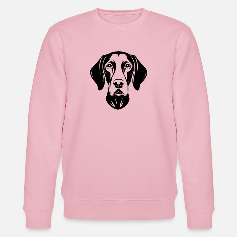 Deutscher Kurzhaar-Pointer - Stanley/Stella Unisex Bio-Sweatshirt CHANGER  - Hellrosa