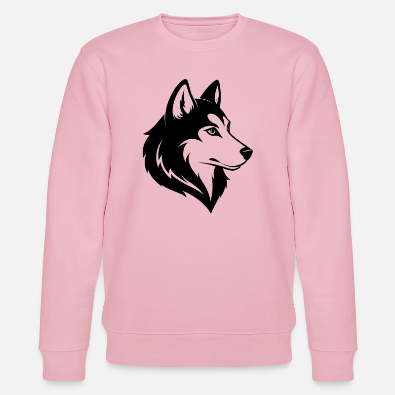 Schlittenhund - Stanley/Stella Unisex Bio-Sweatshirt CHANGER  - Hellrosa