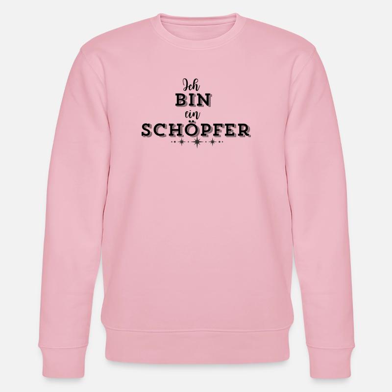 SCHÖPFERKRAFT – Deine Statement Mode - Stanley/Stella Unisex Bio-Sweatshirt CHANGER  - Hellrosa
