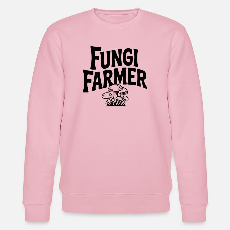 Fungi Farmer - Stanley/Stella CHANGER Unisex Organic Sweatshirt - cotton pink