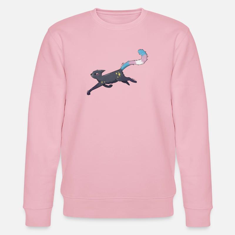 Süße Katze trans pride - Stanley/Stella Unisex Bio-Sweatshirt CHANGER  - Hellrosa