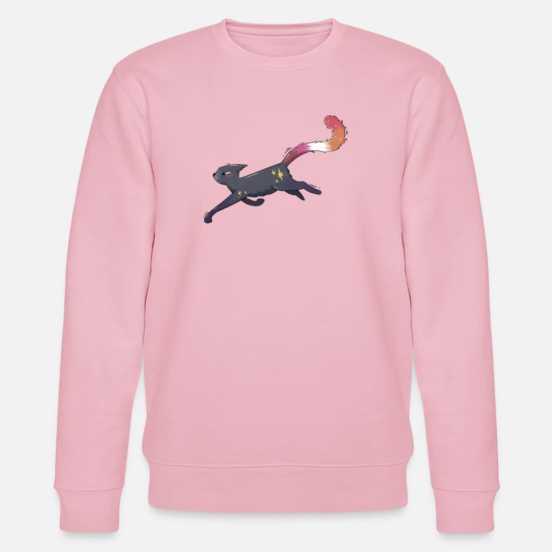 Fierté lesbienne chatte mignonne - Sweat bio CHANGER Stanley/Stella Unisexe - rose pâle