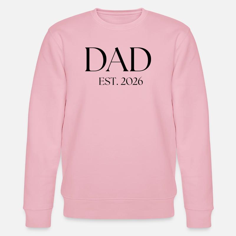Dad soon - Stanley/Stella Unisex Bio-Sweatshirt CHANGER  - Hellrosa