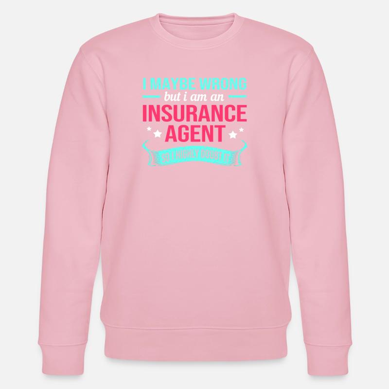 Versicherung Versicherungsagent Vermögen - Stanley/Stella Unisex Bio-Sweatshirt CHANGER  - Hellrosa