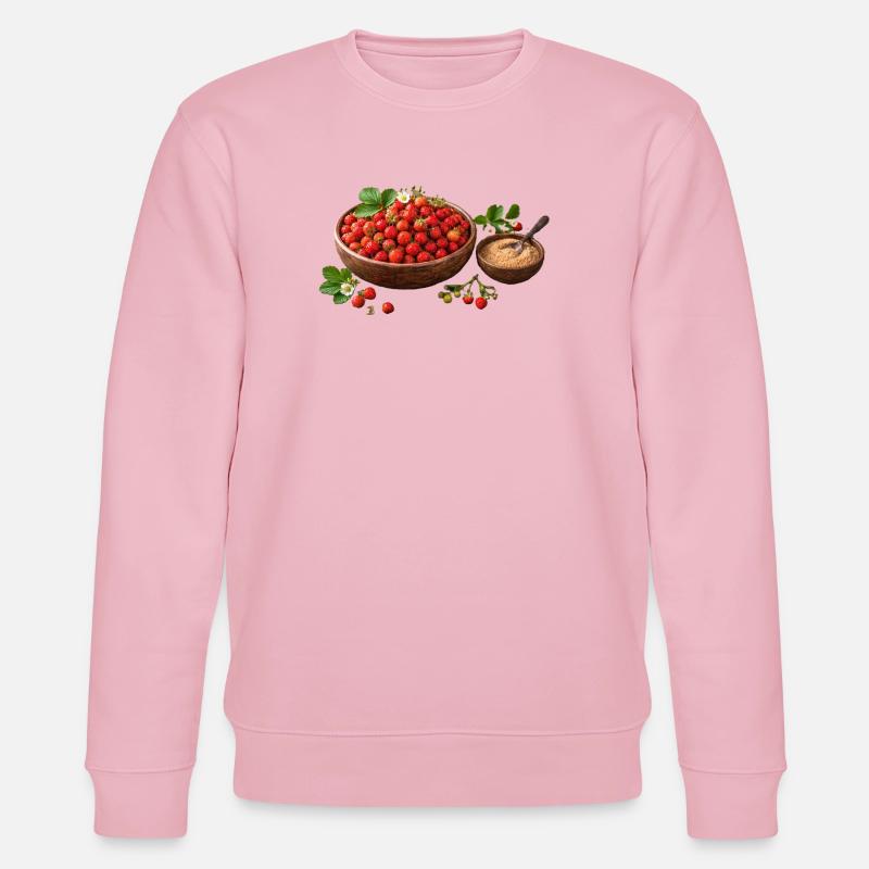 Erdbeeren Waldbeeren - Stanley/Stella Unisex Bio-Sweatshirt CHANGER  - Hellrosa