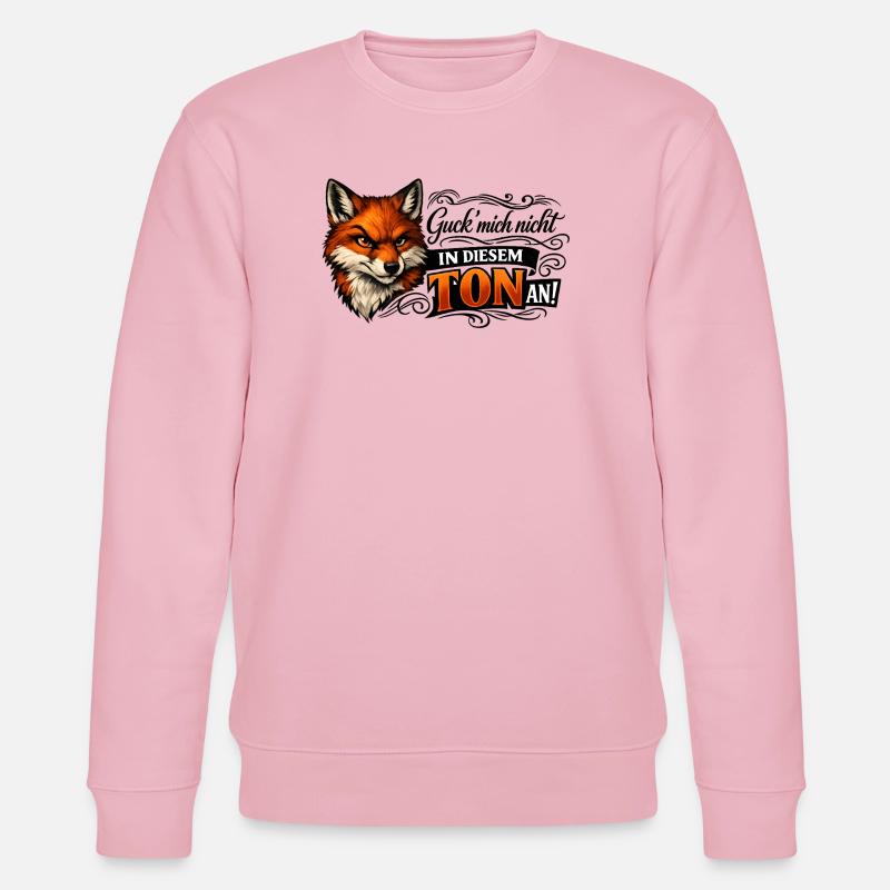 Fuchs freches Statement - Stanley/Stella Unisex Bio-Sweatshirt CHANGER - Hellrosa