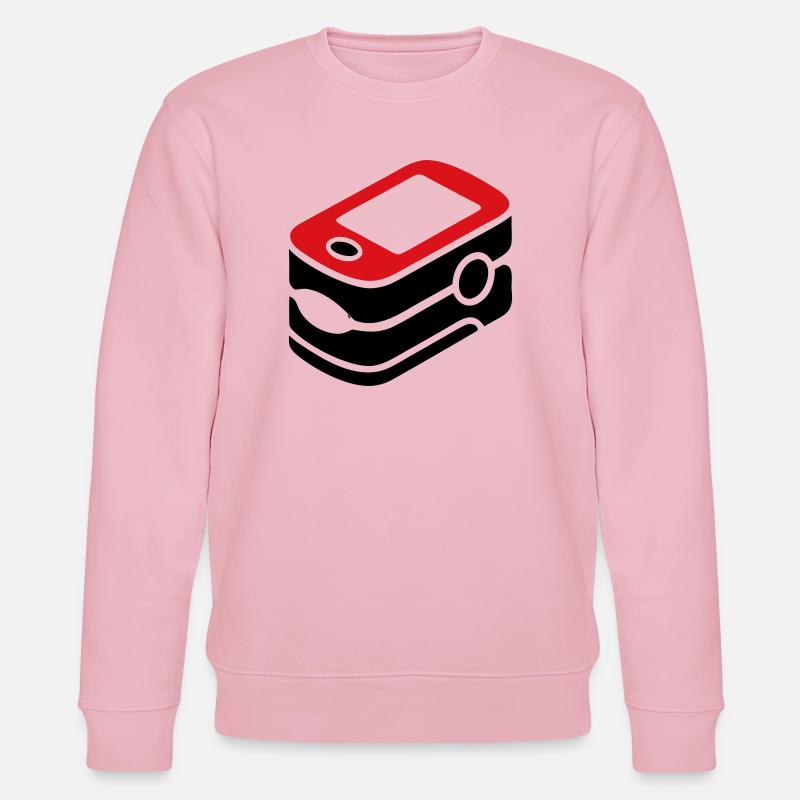 Pulsoximeter Sauerstoff Medizin - Stanley/Stella Unisex Bio-Sweatshirt CHANGER  - Hellrosa