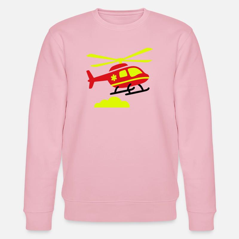 Rettungshubschrauber Notarzt - Stanley/Stella Unisex Bio-Sweatshirt CHANGER - Hellrosa