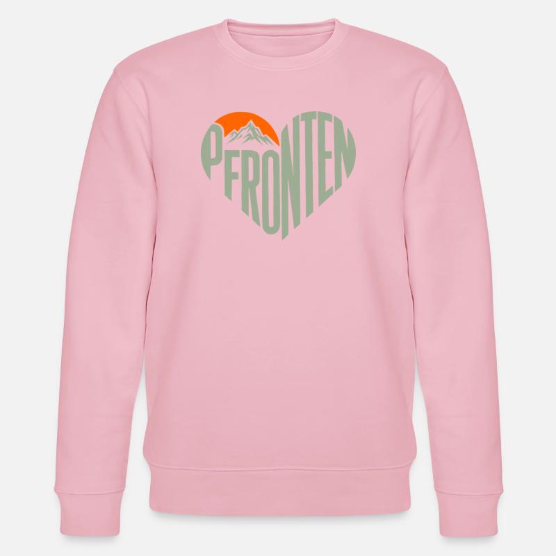 Pfronten Bergherz Panorama - Stanley/Stella CHANGER Unisex Organic Sweatshirt - cotton pink