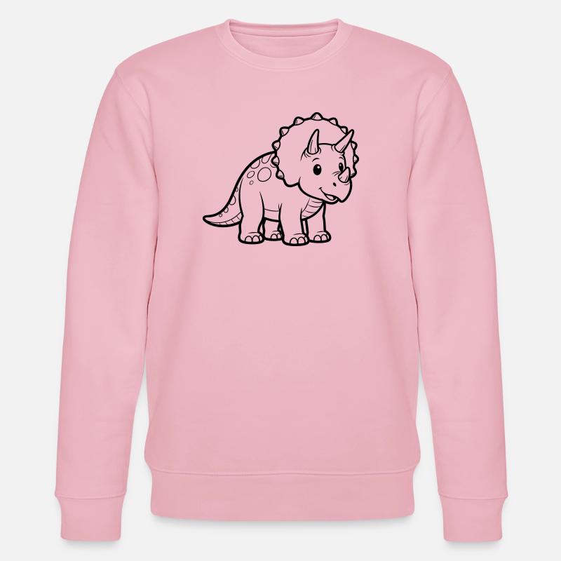 Bébé Tricératops - Sweat bio CHANGER Stanley/Stella Unisexe - rose pâle