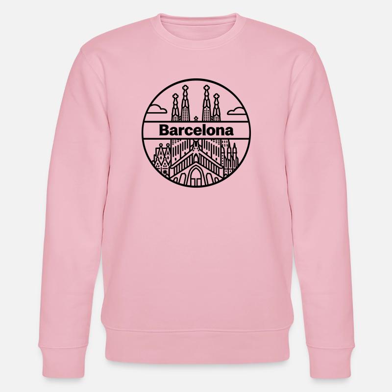 Barcelone - Sweat bio CHANGER Stanley/Stella Unisexe - rose pâle