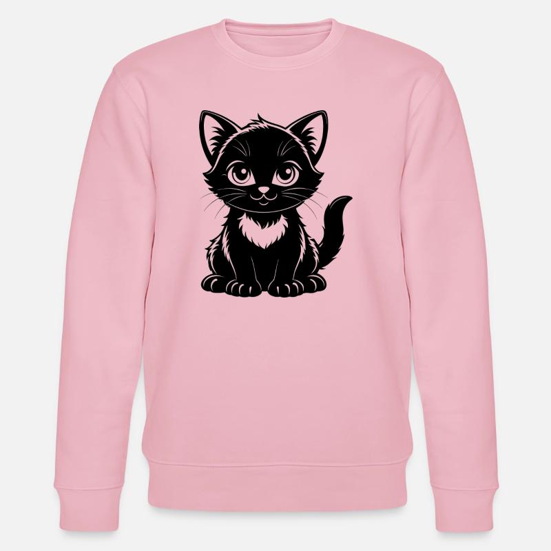 Cute cat - Stanley/Stella CHANGER Unisex Organic Sweatshirt - cotton pink