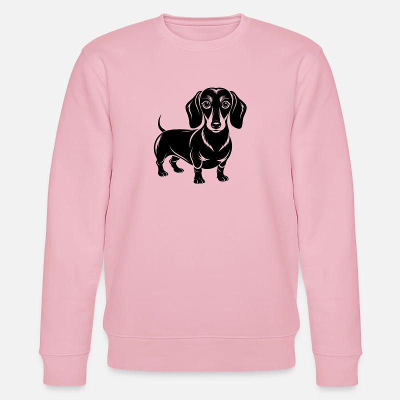 Teckel - Sweat bio CHANGER Stanley/Stella Unisexe - rose pâle