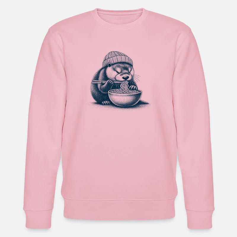 Ramen Otter - Stanley/Stella Unisex Bio-Sweatshirt CHANGER - Hellrosa