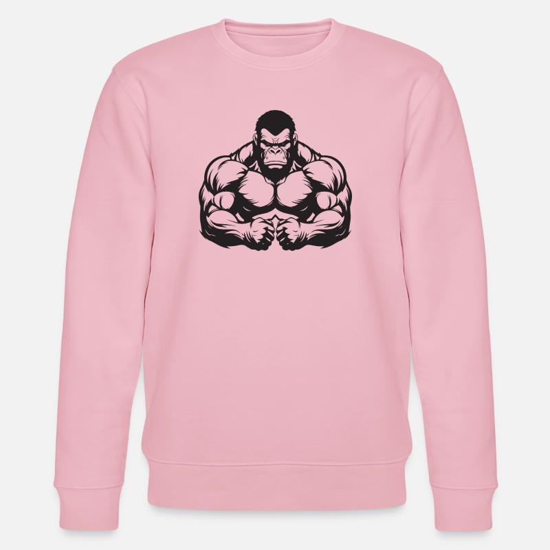 Muscles gorilles - Sweat bio CHANGER Stanley/Stella Unisexe - rose pâle