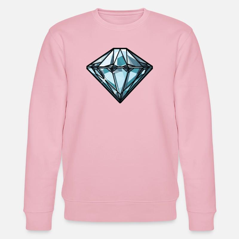 Symbole du diamant - Sweat bio CHANGER Stanley/Stella Unisexe - rose pâle