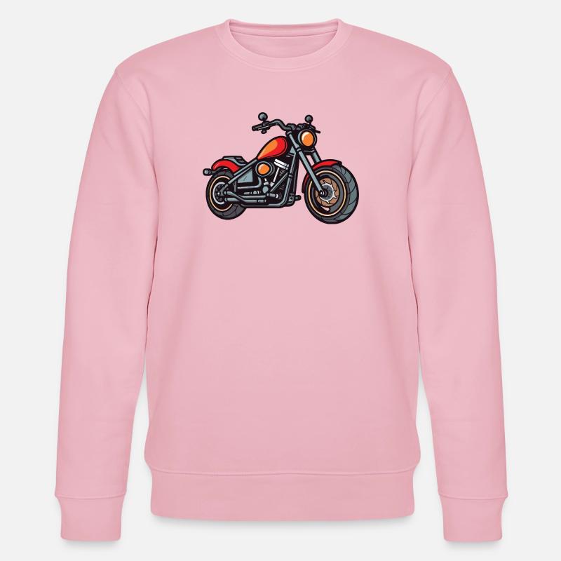 Motorrad Biker - Stanley/Stella Unisex Bio-Sweatshirt CHANGER - Hellrosa