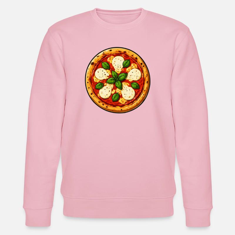 Bande dessinée Basil Pizza - Sweat bio CHANGER Stanley/Stella Unisexe - rose pâle