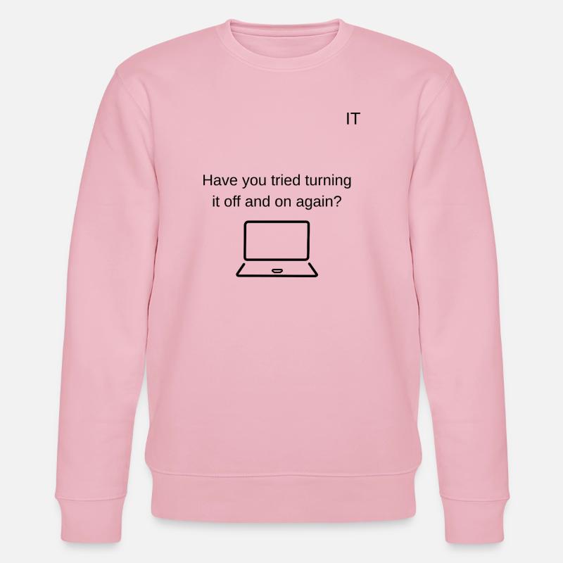 Tech support  - Stanley/Stella CHANGER Unisex Organic Sweatshirt - cotton pink