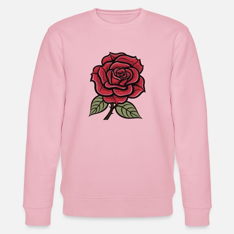 Rose Love - Stanley/Stella CHANGER Unisex Organic Sweatshirt - cotton pink