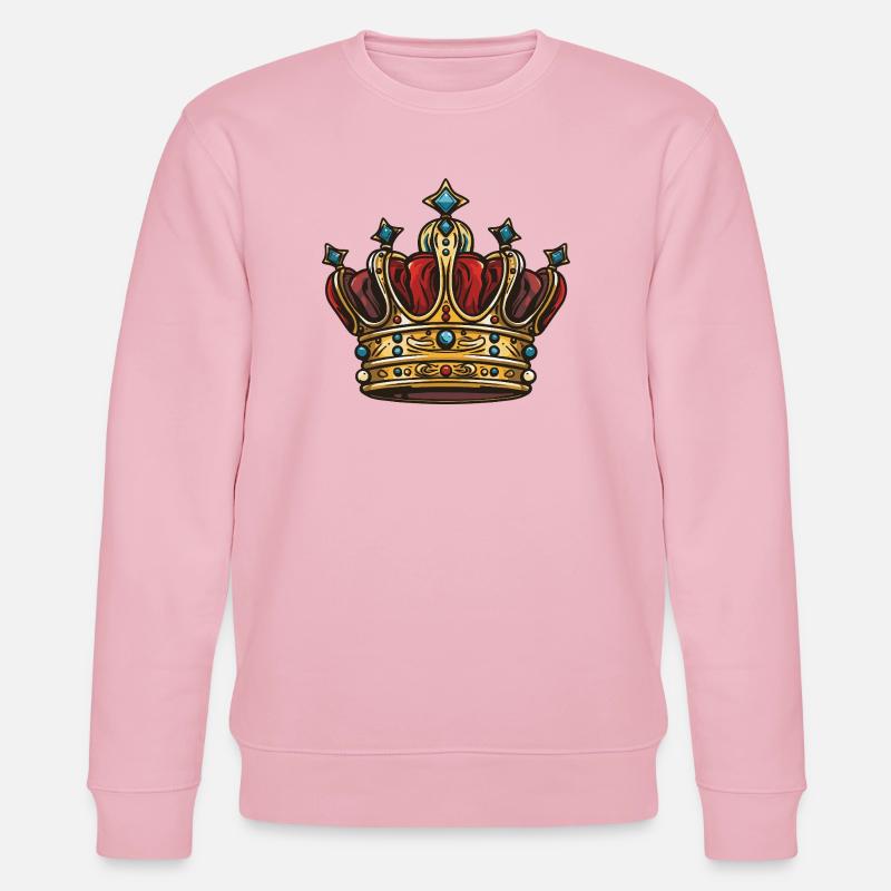 Krone Symbol - Stanley/Stella Unisex Bio-Sweatshirt CHANGER - Hellrosa