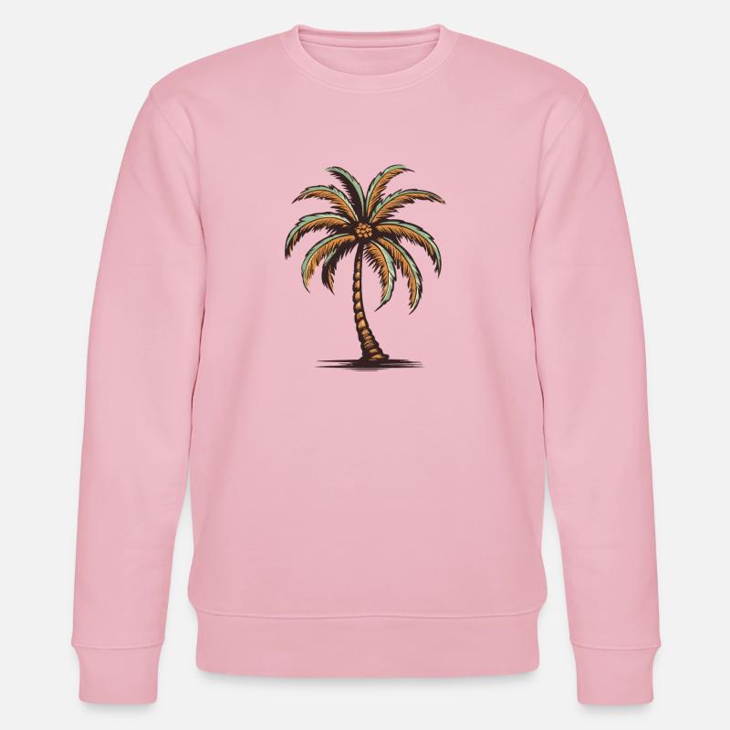 Palme Insel - Stanley/Stella Unisex Bio-Sweatshirt CHANGER - Hellrosa