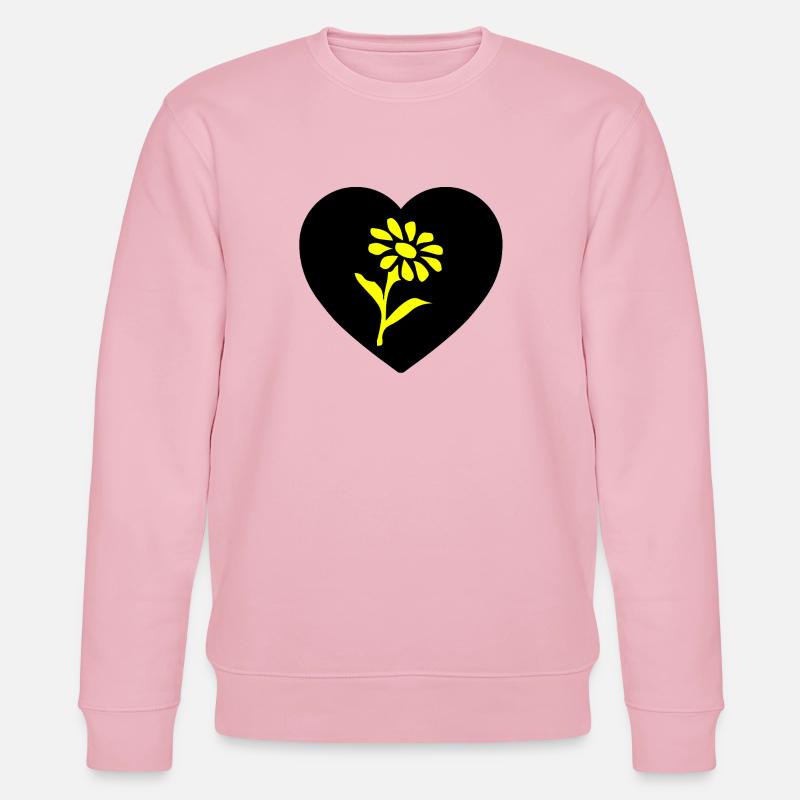 Blumen - Stanley/Stella Unisex Bio-Sweatshirt CHANGER - Hellrosa