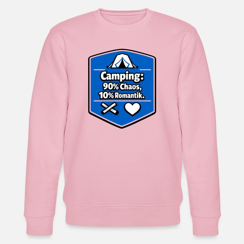 Camping en camping-car - Sweat bio CHANGER Stanley/Stella Unisexe - rose pâle