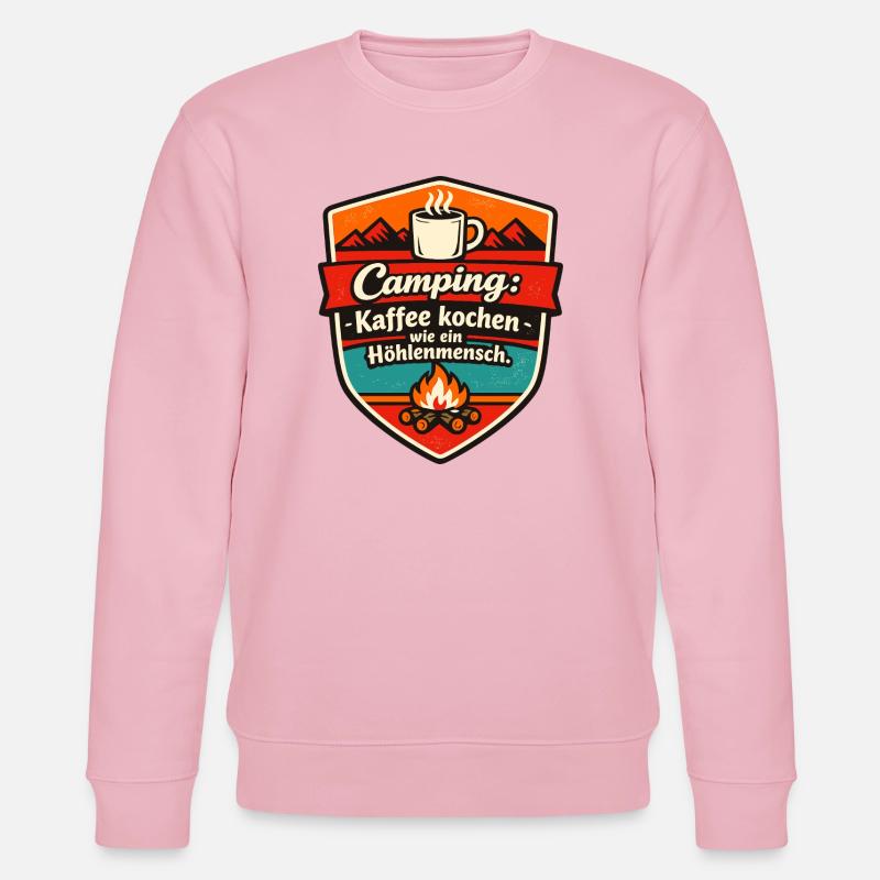 Camper Camping - Stanley/Stella CHANGER Unisex Organic Sweatshirt - cotton pink
