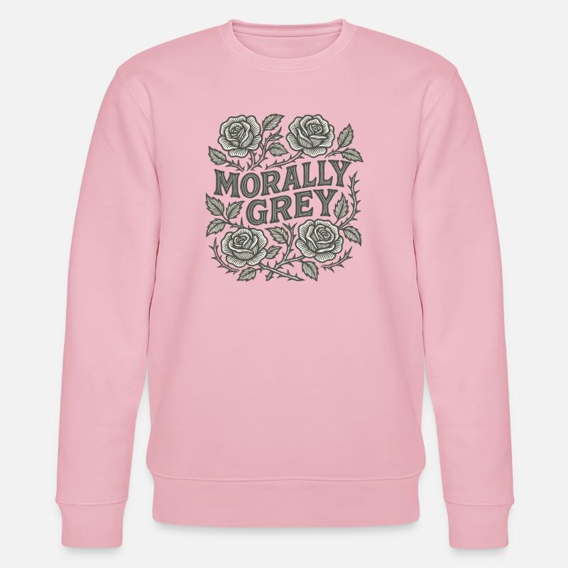 Moralisch graue Rosen - Stanley/Stella Unisex Bio-Sweatshirt CHANGER  - Hellrosa