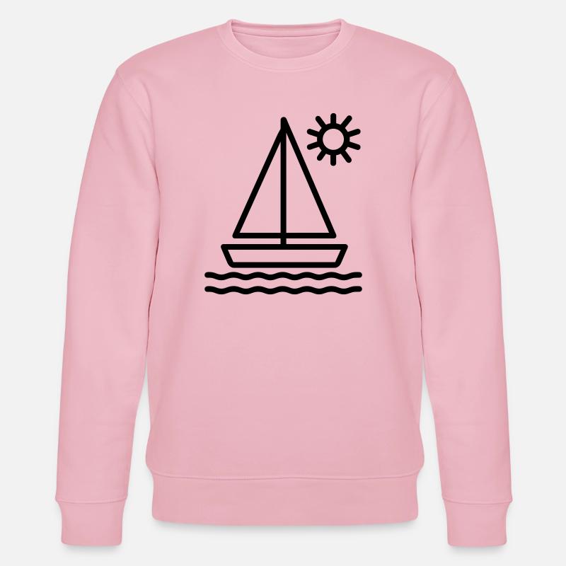 voilier - Sweat bio CHANGER Stanley/Stella Unisexe - rose pâle