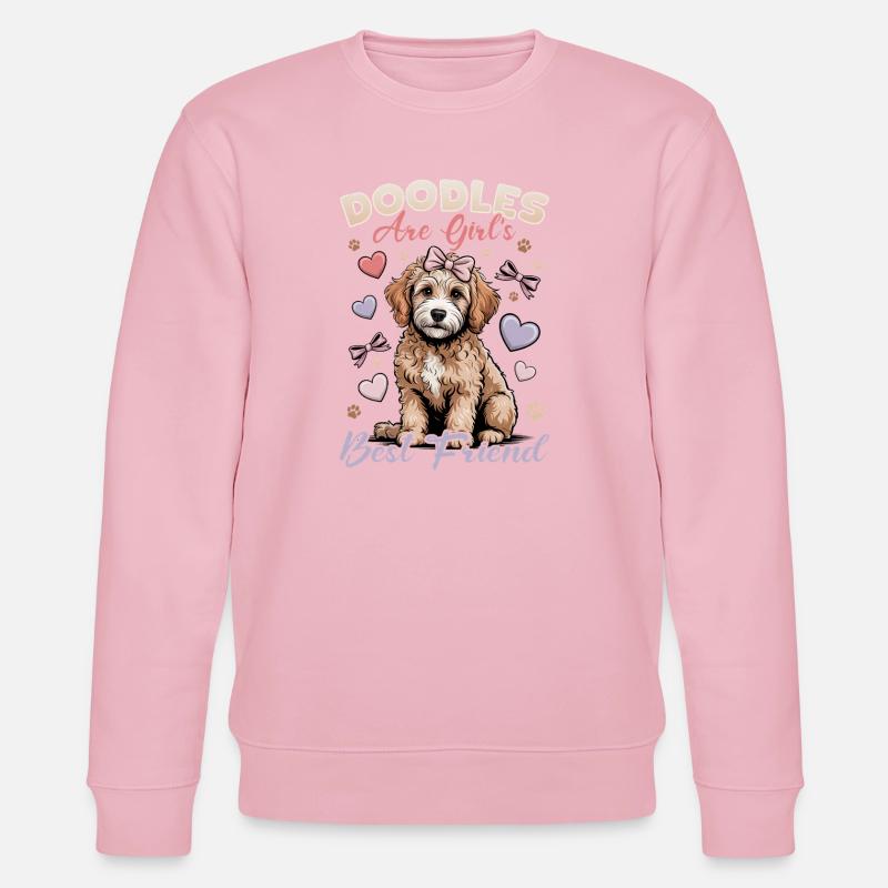 Race de chien Goldendoodle - Sweat bio CHANGER Stanley/Stella Unisexe - rose pâle