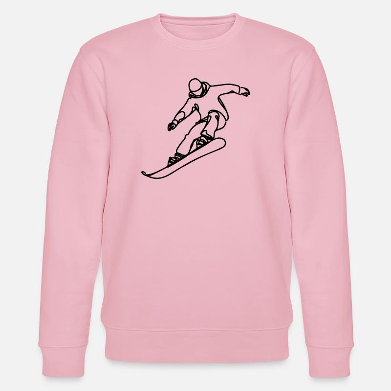 Snowboarder - Stanley/Stella Unisex Bio-Sweatshirt CHANGER - Hellrosa