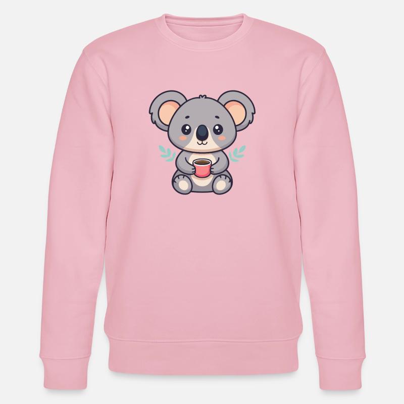 Koala Café Doux - Sweat bio CHANGER Stanley/Stella Unisexe - rose pâle