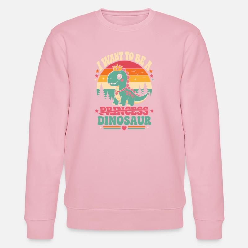 Princesse Dino Souhait - Sweat bio CHANGER Stanley/Stella Unisexe - rose pâle
